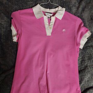 Lilly Pulitzer PGA pink golf polo